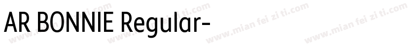 AR BONNIE Regular字体转换